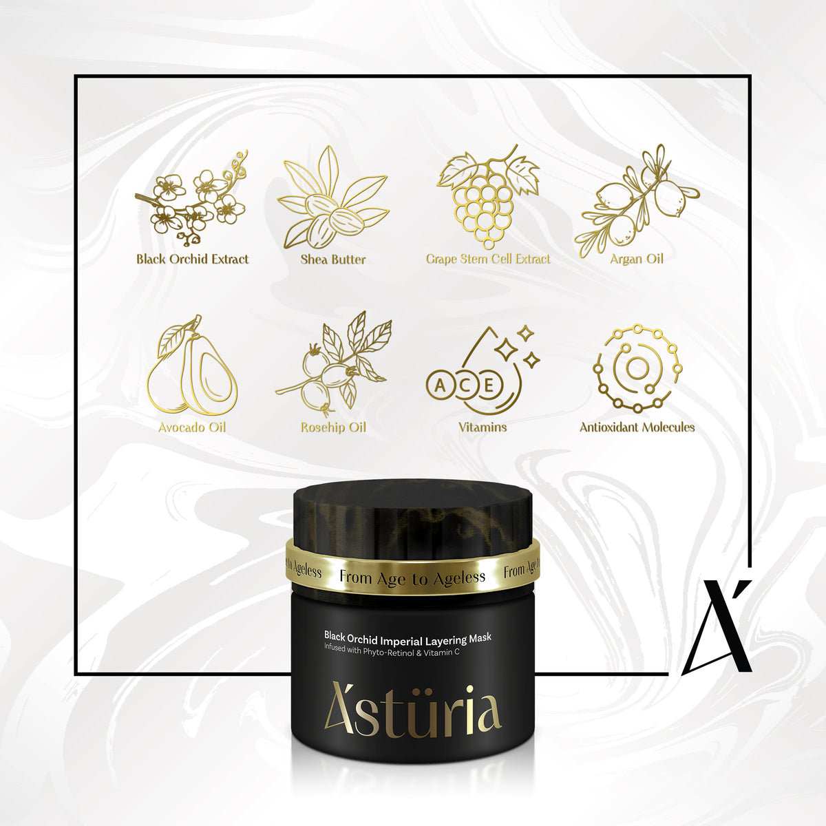 Black Orchid Imperial Layering Mask Infused with Phyto-Retinol & Vitamin C