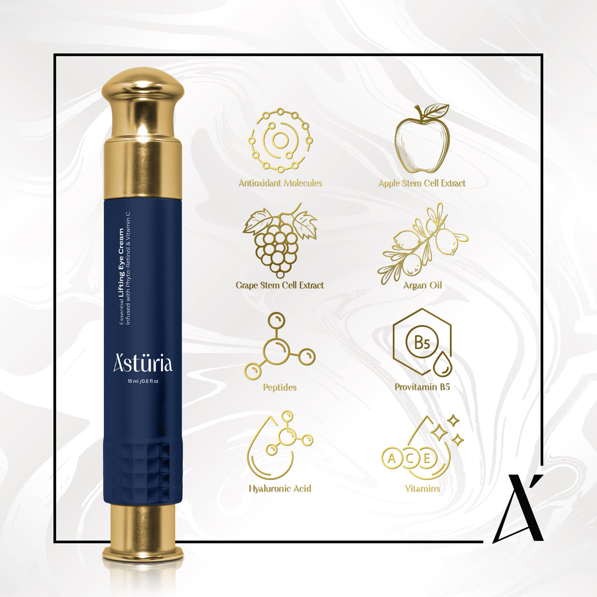 Essential Lifting Eye Cream Infused with Phyto-Retinol & Vitamin C