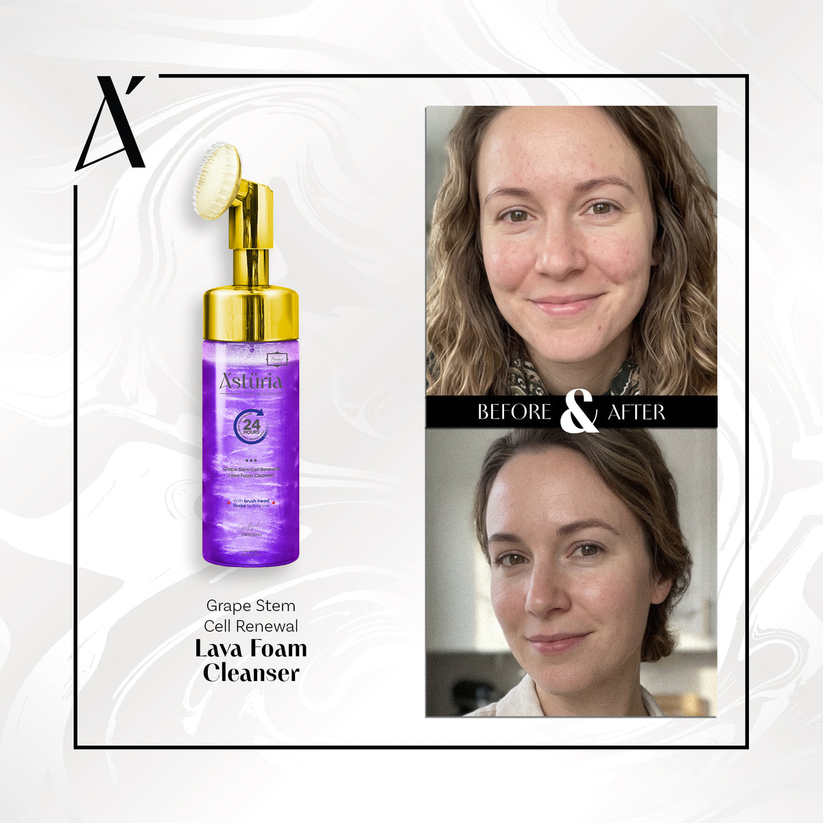 Grape Stem Cell Renewal Lava Foam Cleanser