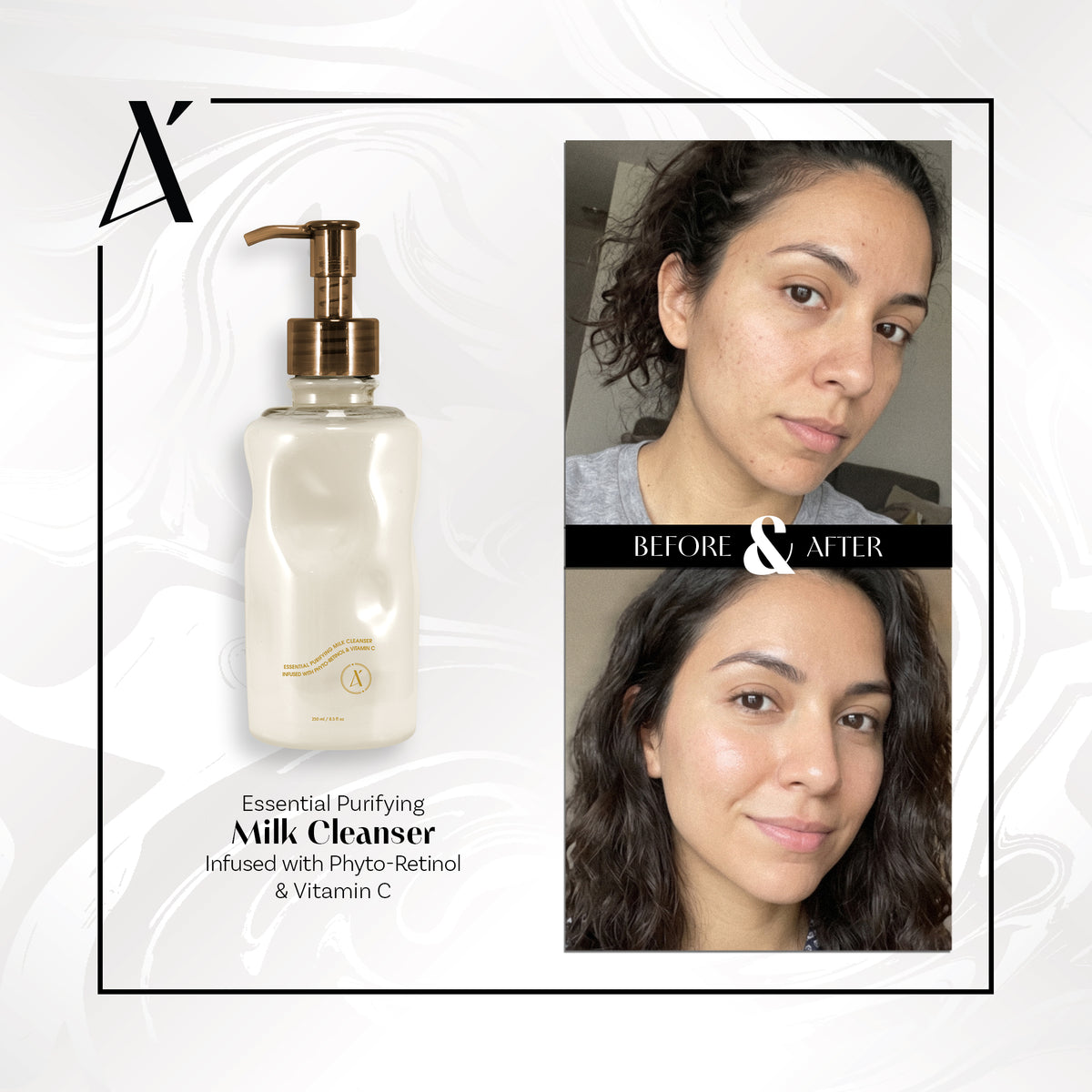Essential Purifying Milk Cleanser Infused with Phyto-Retinol & Vitamin C
