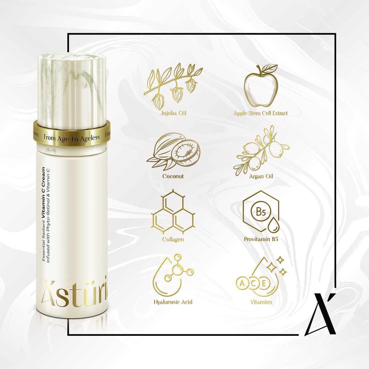 Essential Radiant Vitamin C Cream Infused with Phyto-Retinol & Vitamin C